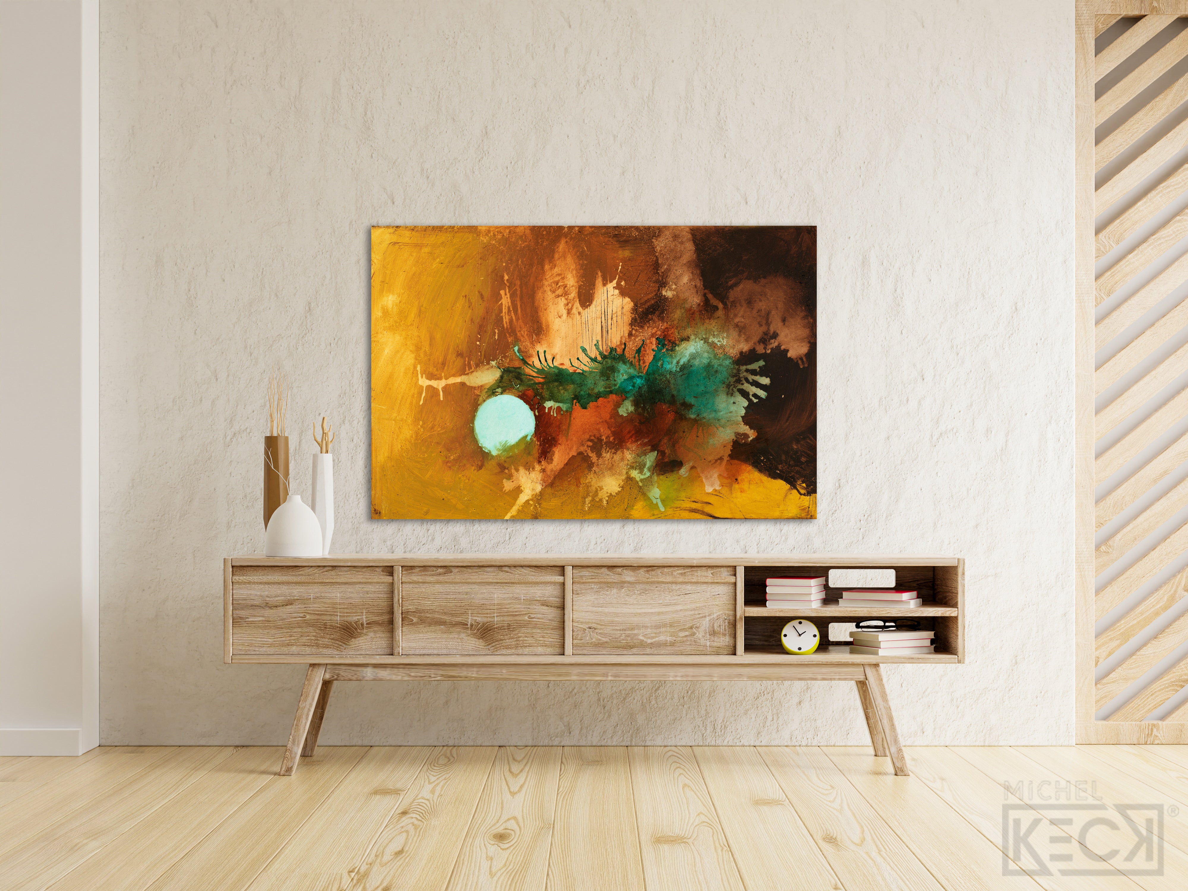 #030715 <br> Abstract Art Canvas Prints <br> Joie de Vivre