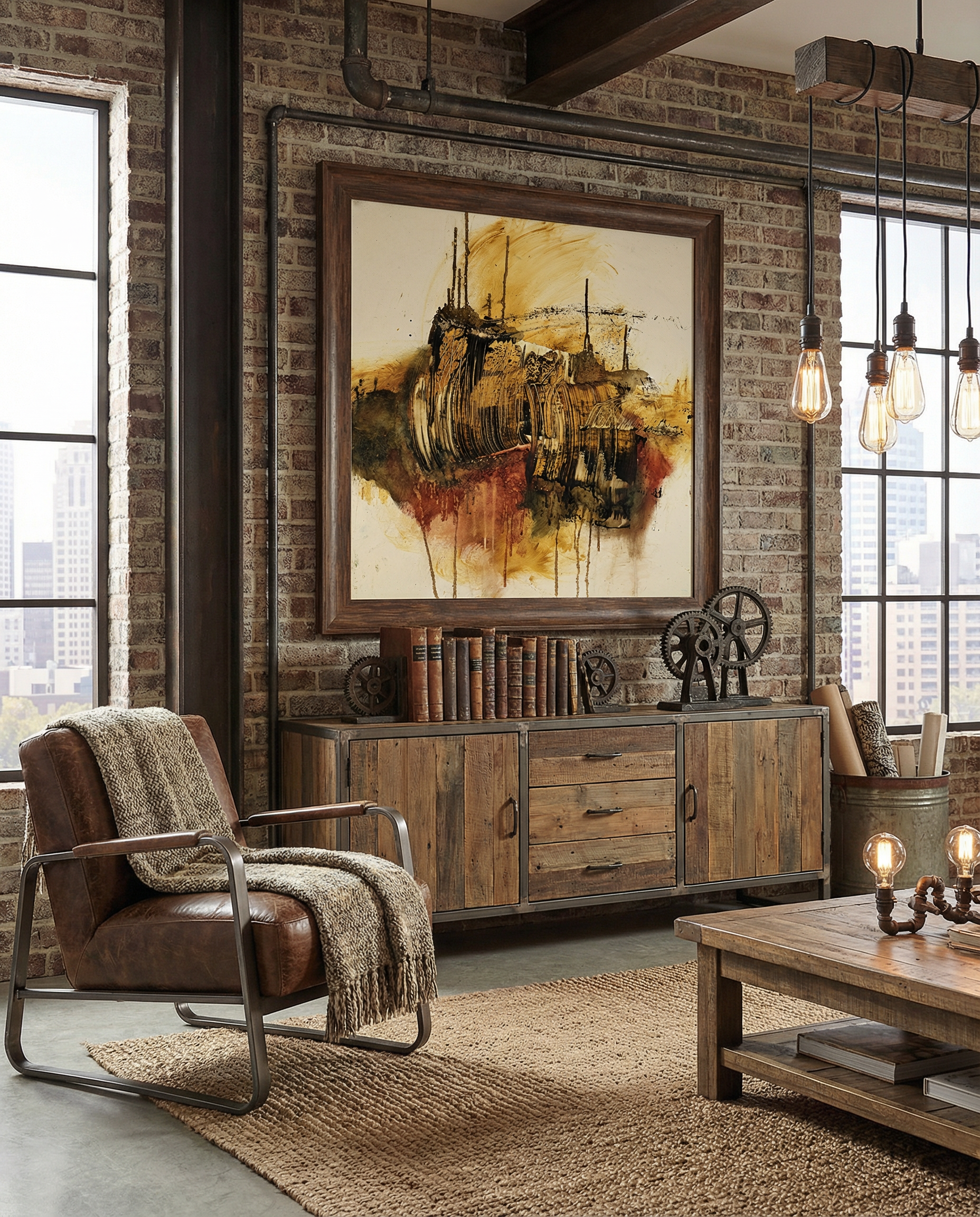 Organic & Raw Abstract<br> Canvas Art Print<br>Moving On