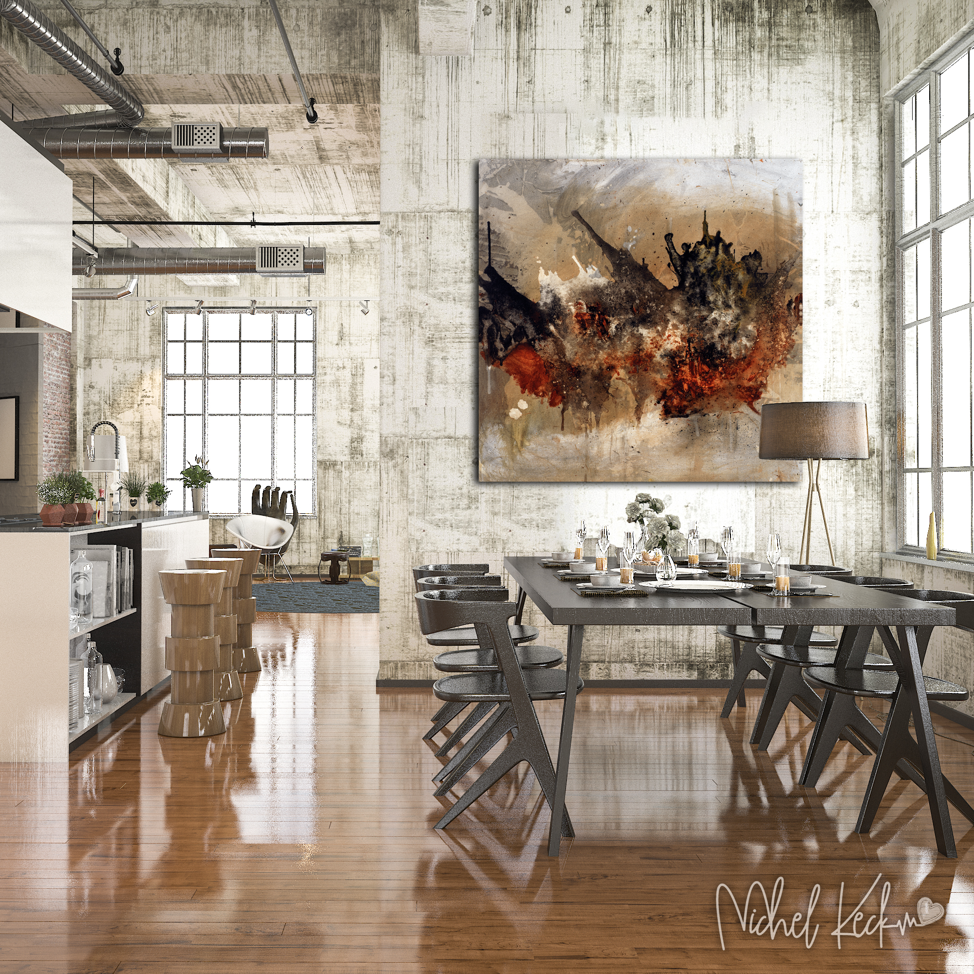 Raw & Powerful Abstract Art Prints. Expressive, colorful abstract art prints from small to oversized canvas or paper abstract art prints. 