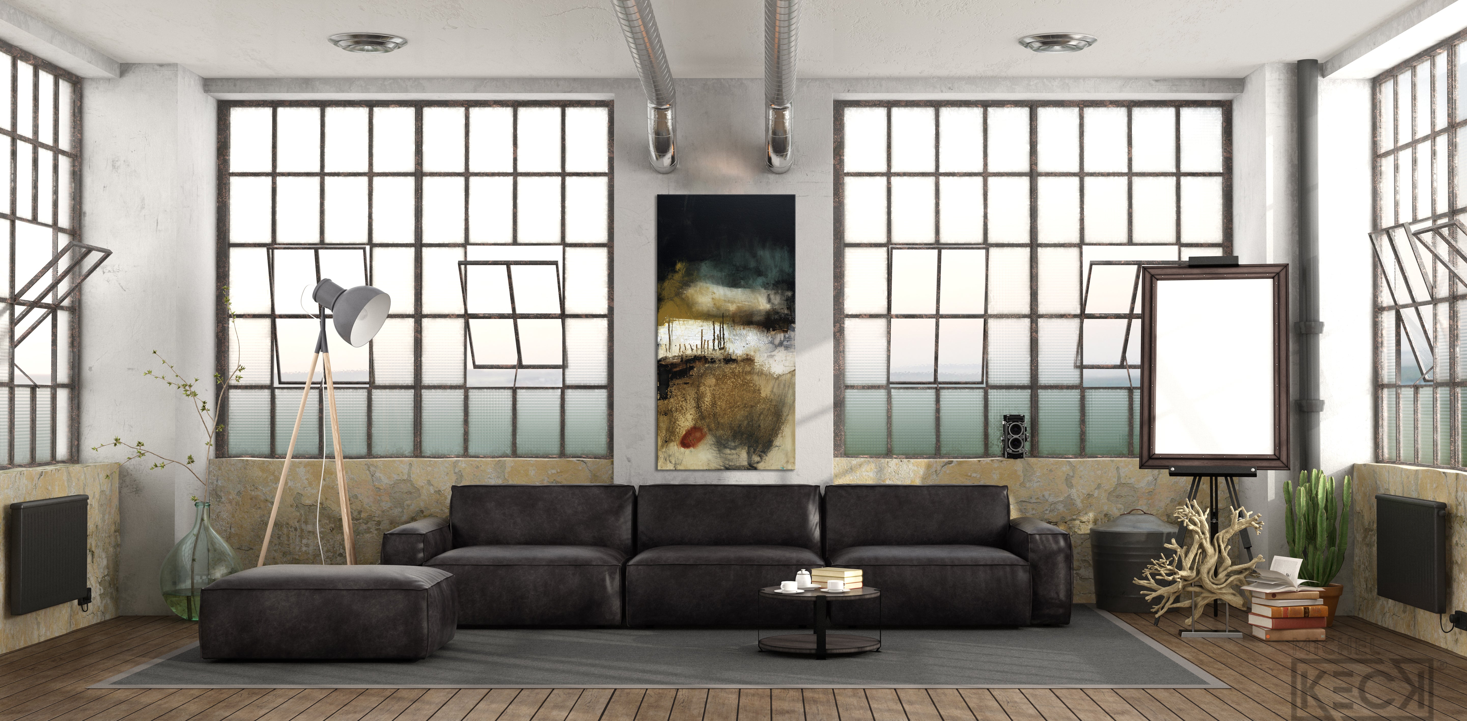 #040804 <br> Abstract Art Canvas Print <br> Hard Pill To Swallow