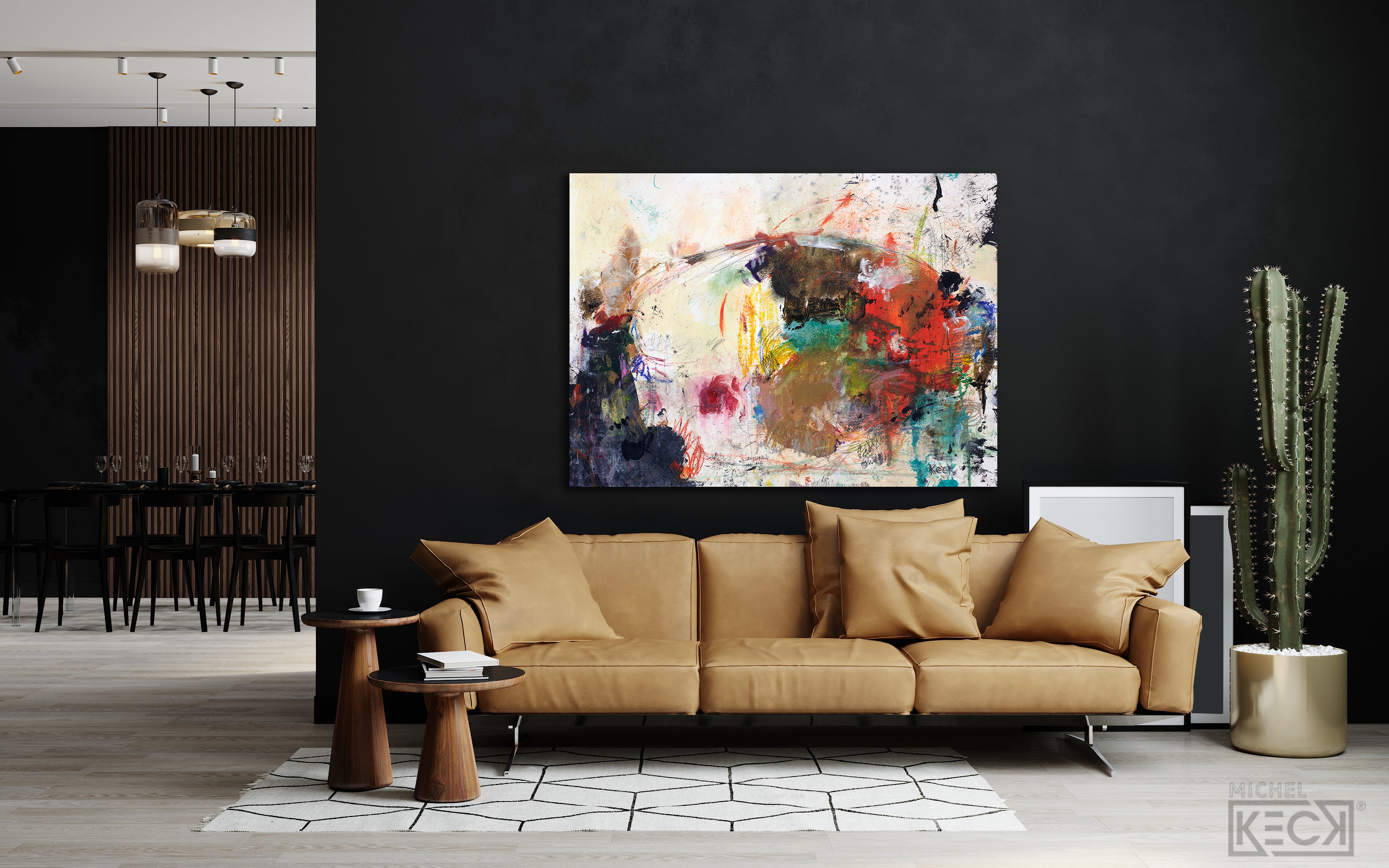 Colorful Abstract Art<br> Canvas Print <br>Thinking Out Loud