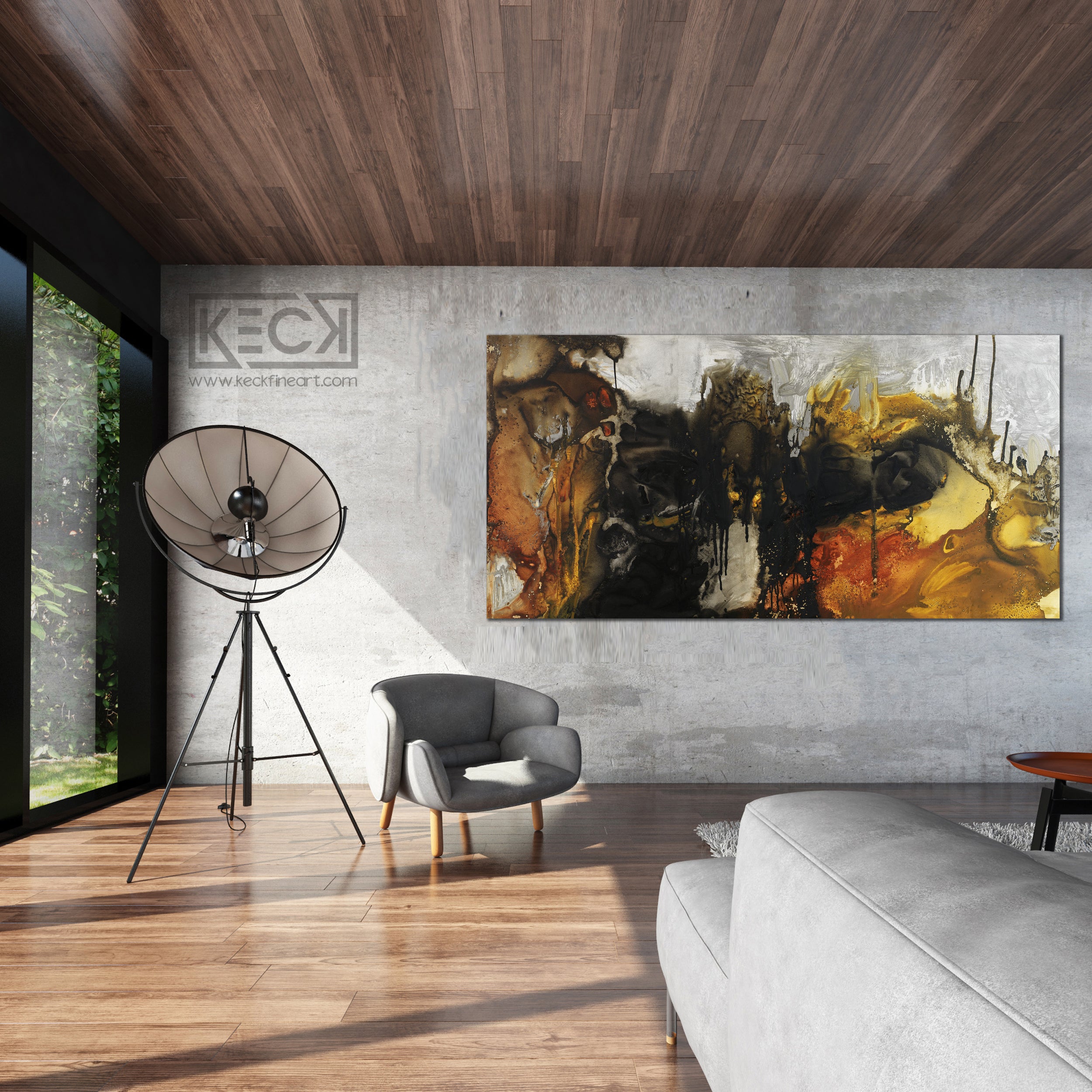 Raw Abstract Art <br>Canvas Print<br> Guarded Heart