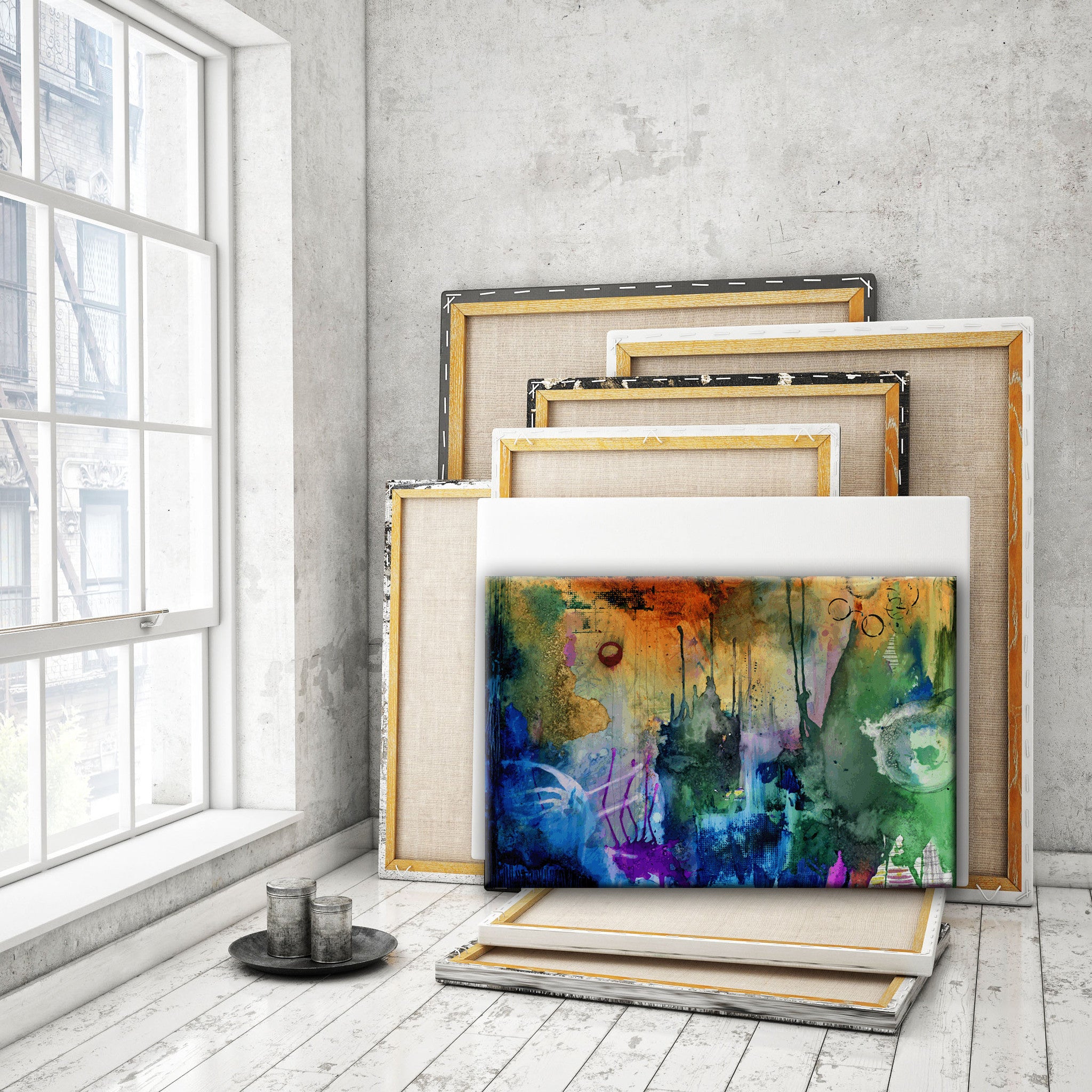 Abstract Art Prints for Set Design. Cleared Art for Movies. Cleared Art For TV. Wholesale Cleared Abstract and Mixed Media Art.