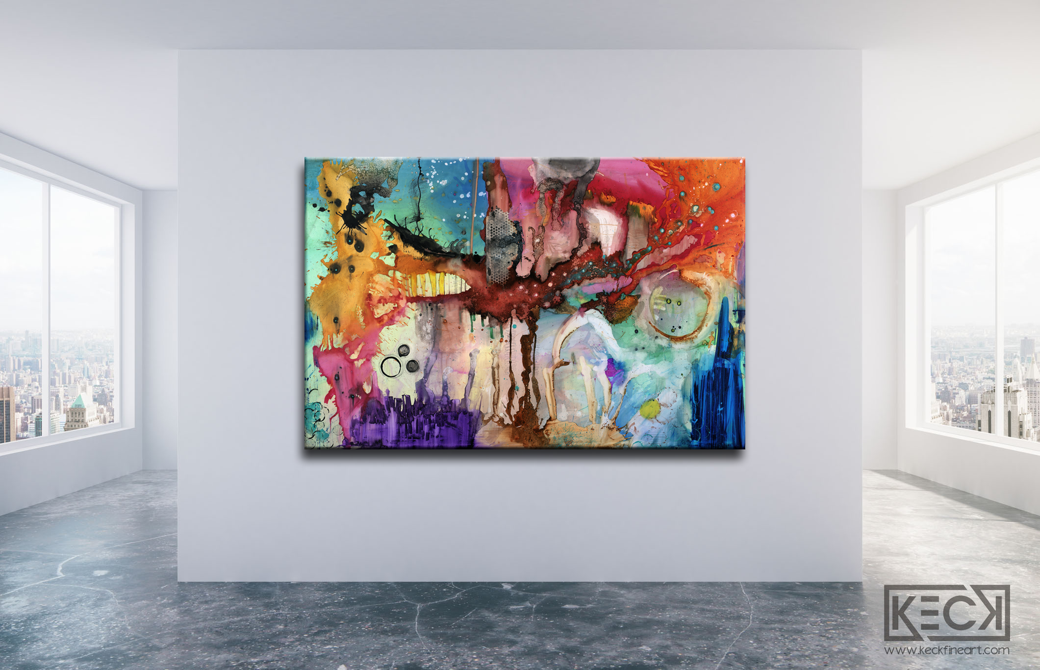 Oversized, Large Abstract Art for Huge Spaces