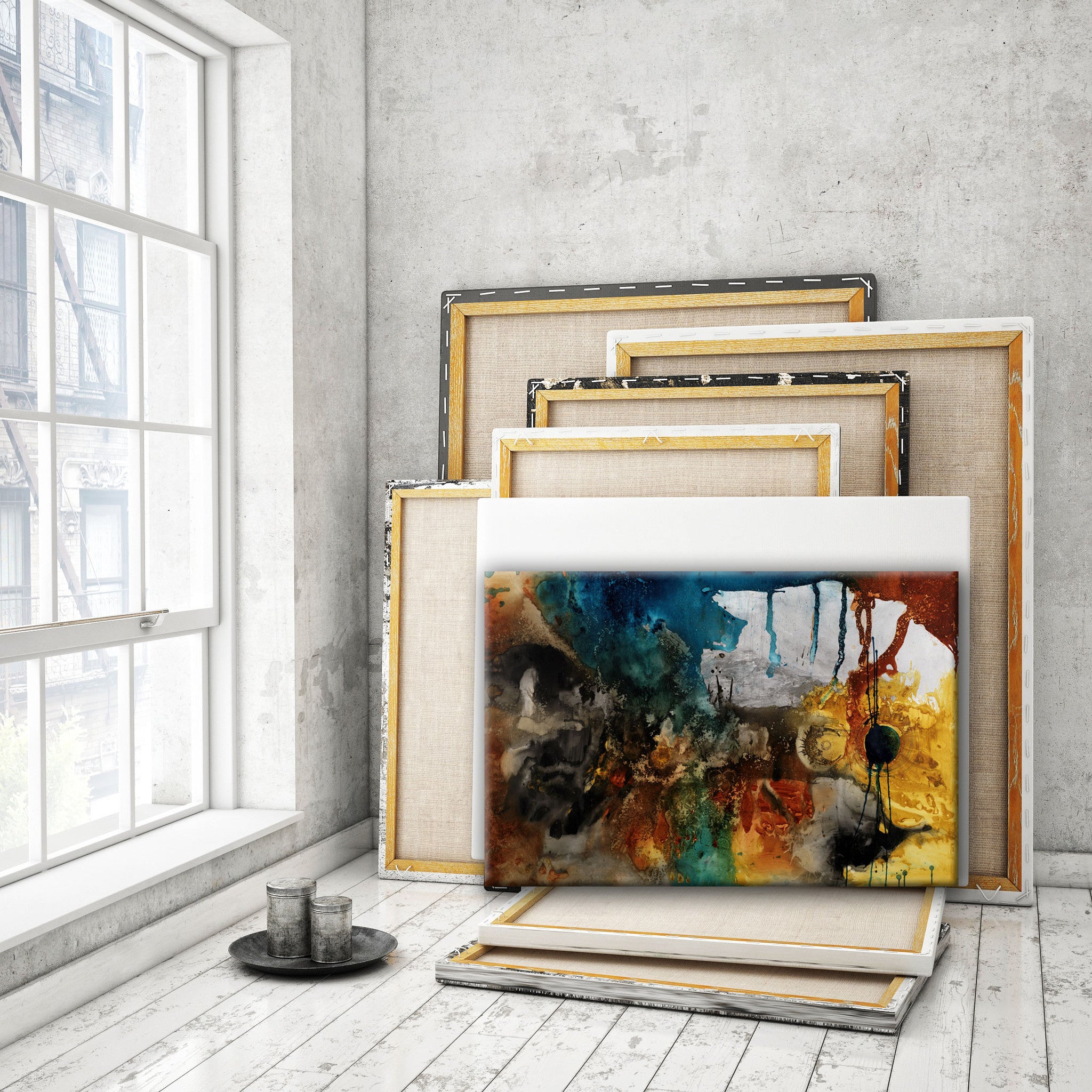 #010706 Untitled <br> Canvas Art Print