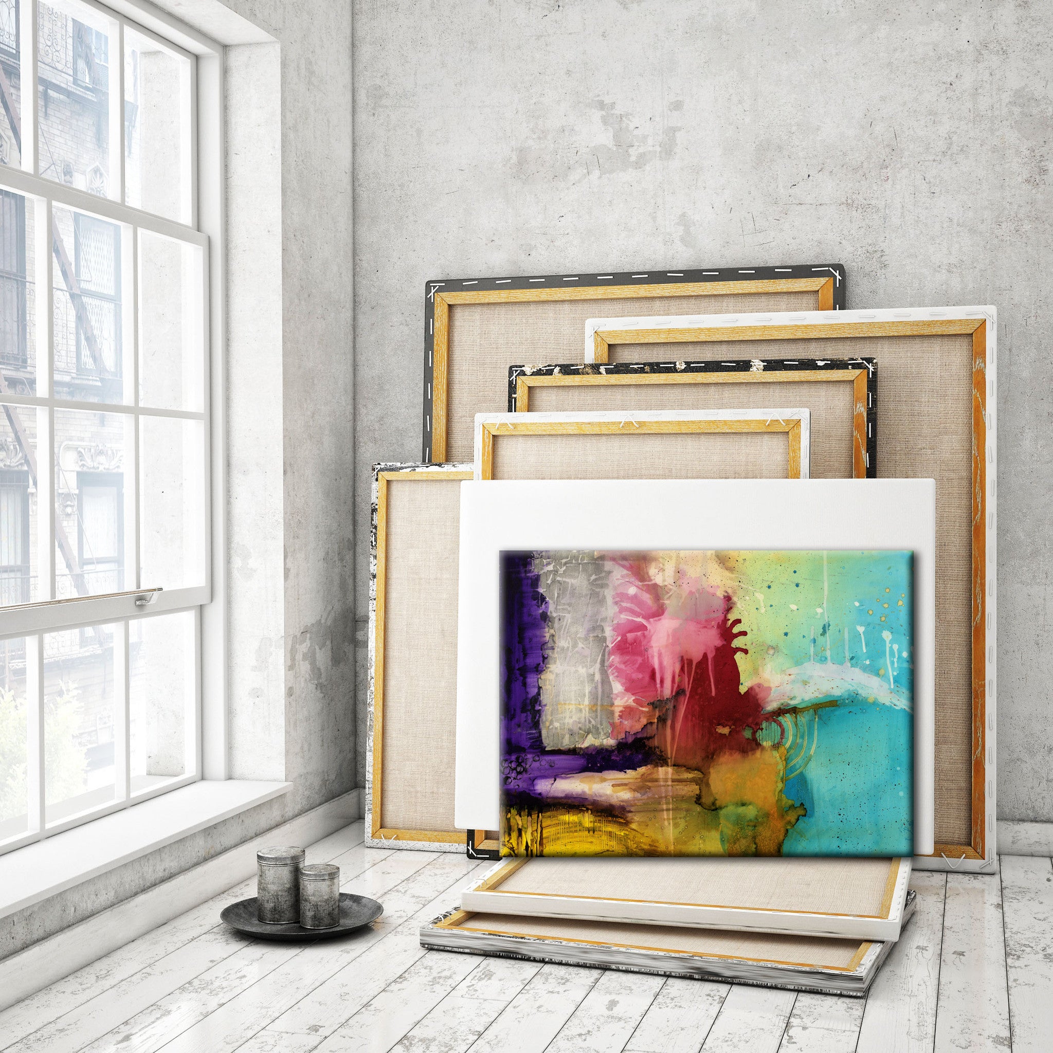 Abstract Art Prints for Set Design. Cleared Art for Movies. Cleared Art For TV. Wholesale Cleared Abstract and Mixed Media Art.