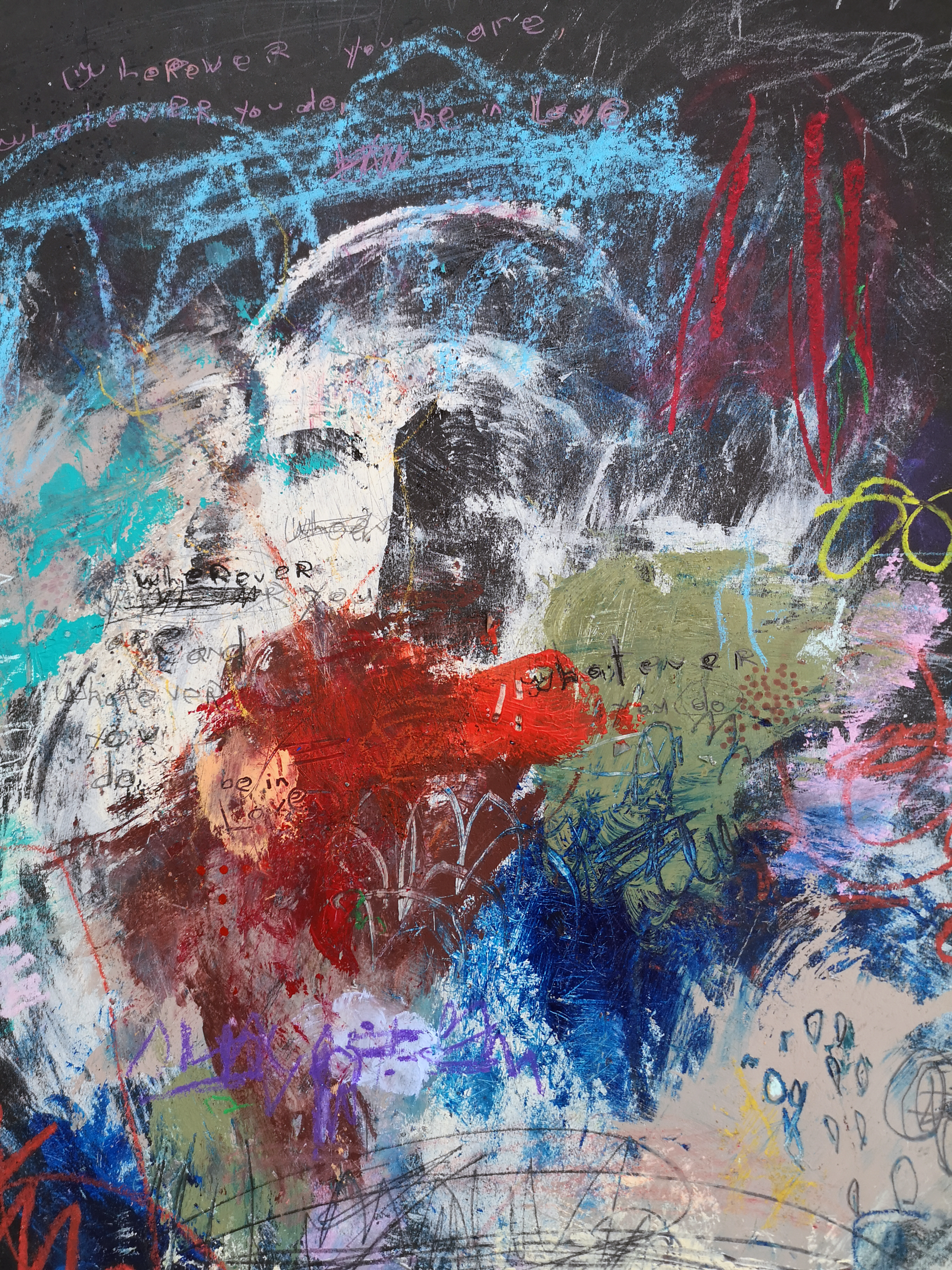 Abstract Canvas Art Print <br>2020 Collection <br>Title:  be in love<br> Michel Keck