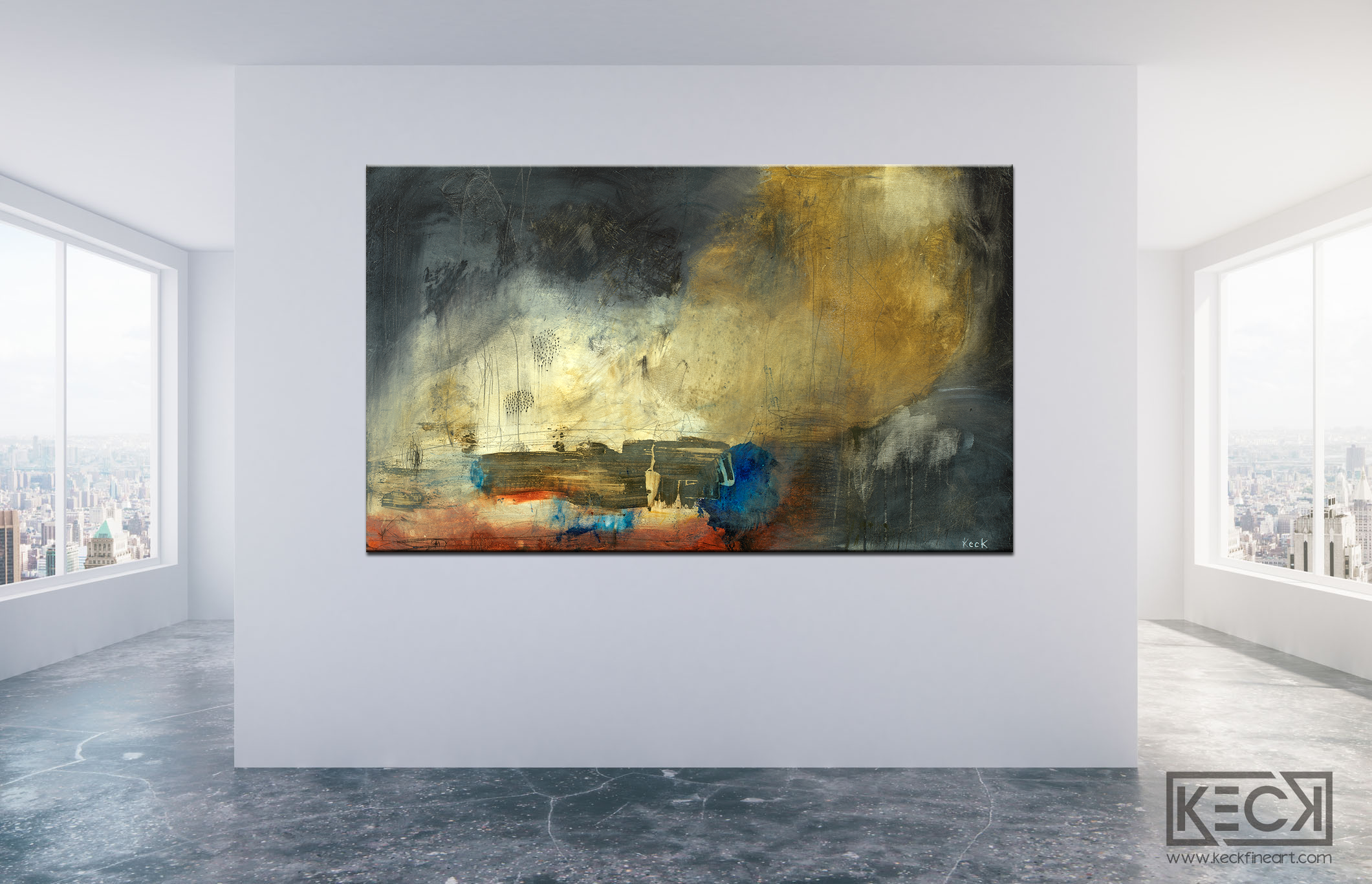 BEAUTIFUL COLORFUL ABSTRACT ART BY MICHEL KECK