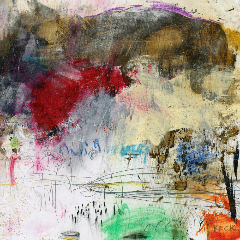 Abstract art work, bold, colorful contemporary