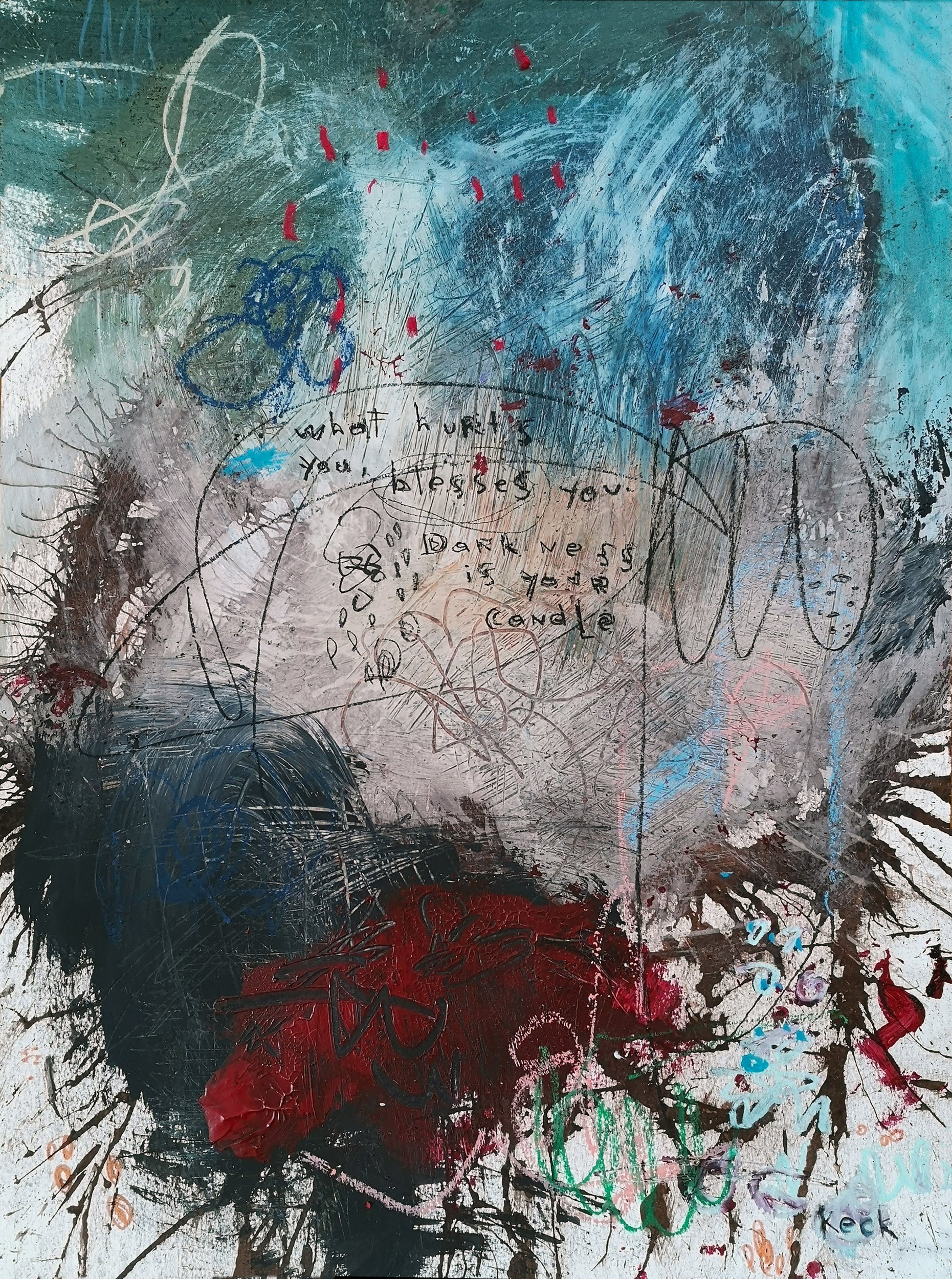 Abstract Canvas Art Print <br>2020 Collection <br>Title:  candle<br> Michel Keck