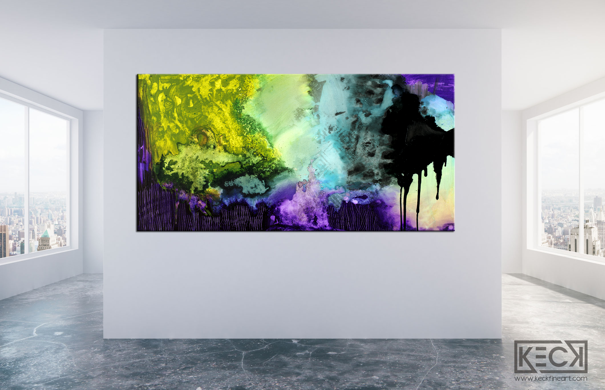 COLORFUL ABSTRACT ART BY MICHEL KECK