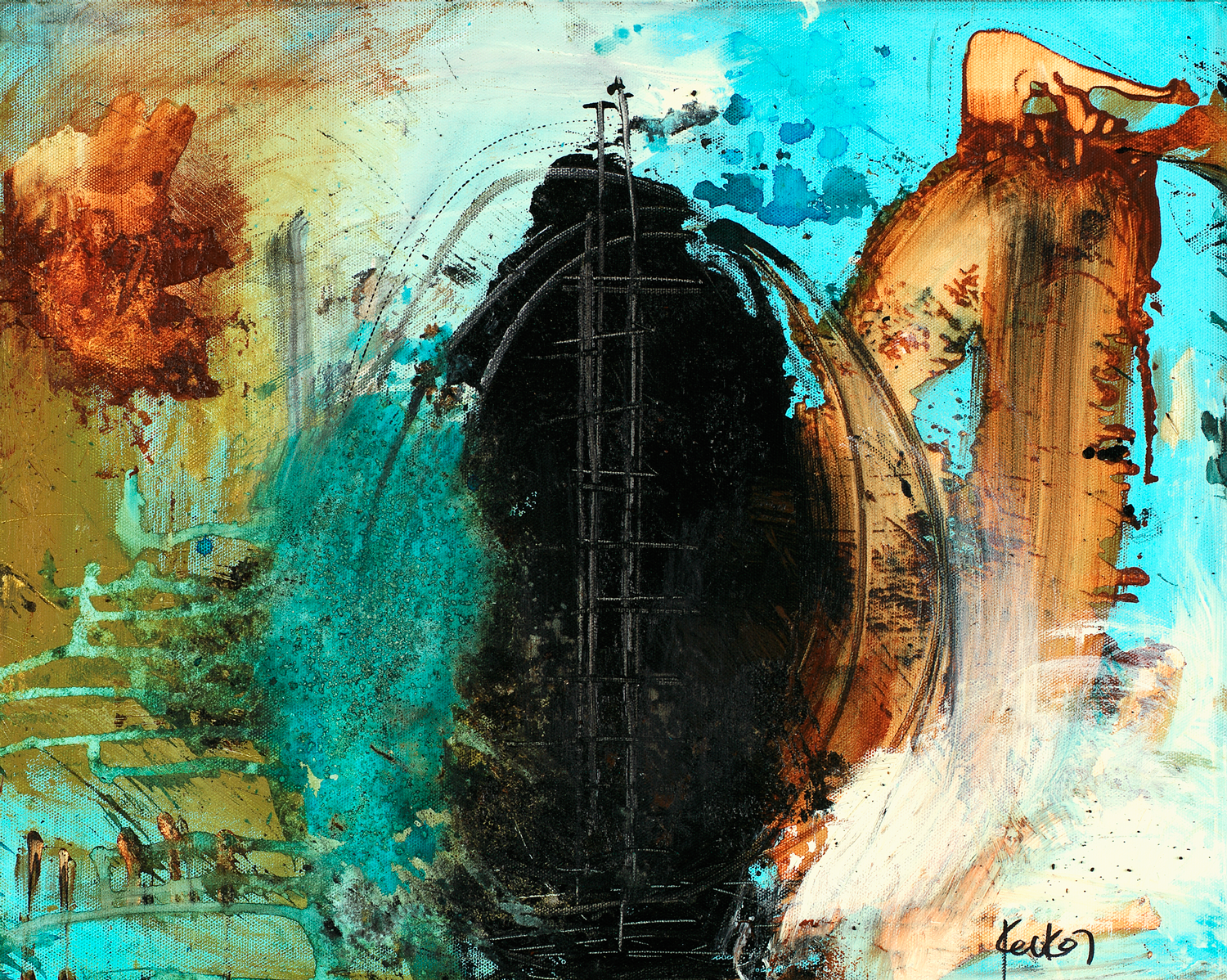 #040716 <br> Canvas Art Print