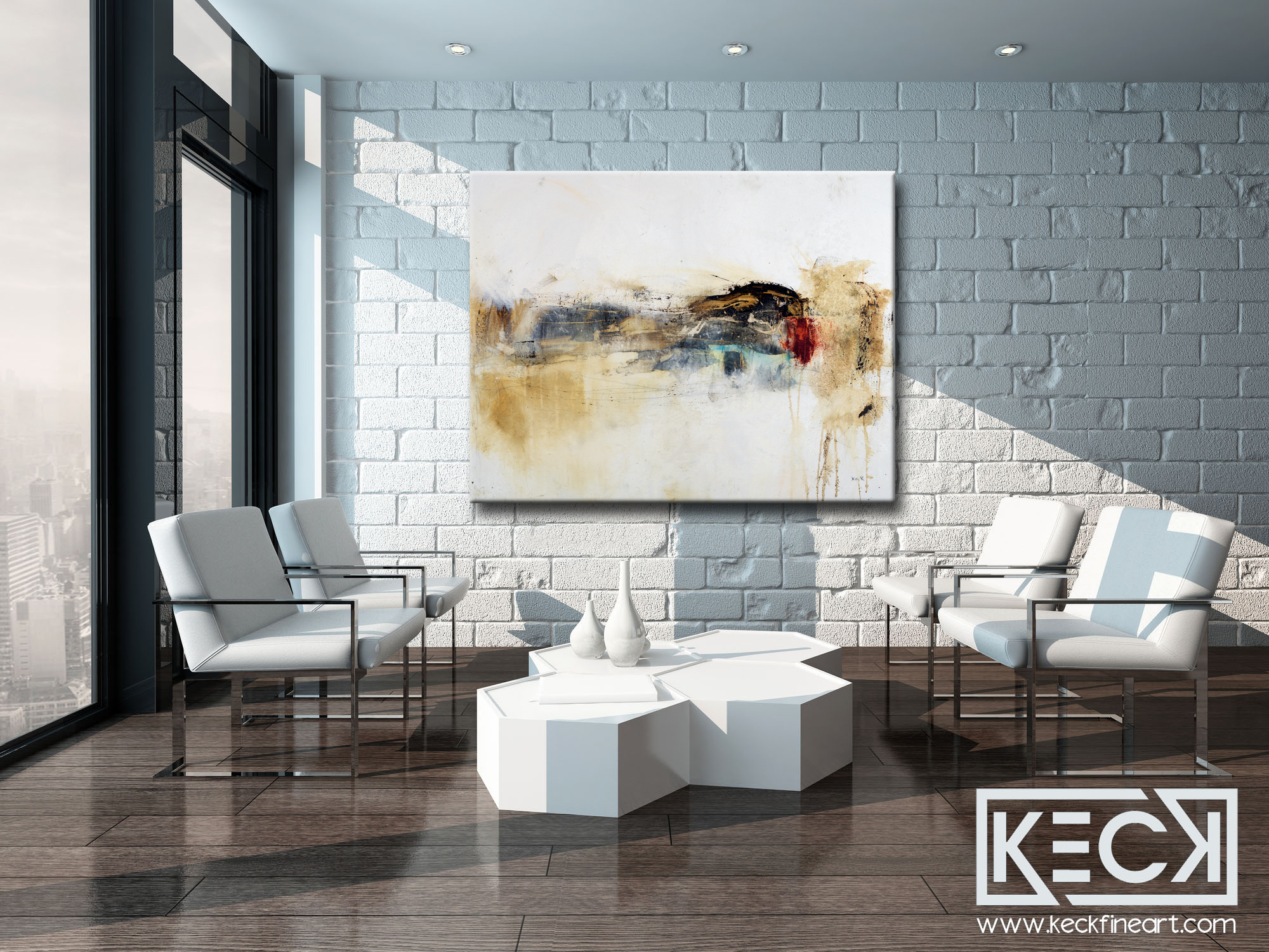 Organic abstract art print with flowing earthy shapes and natural tones. Oversized large earthtone art prints.