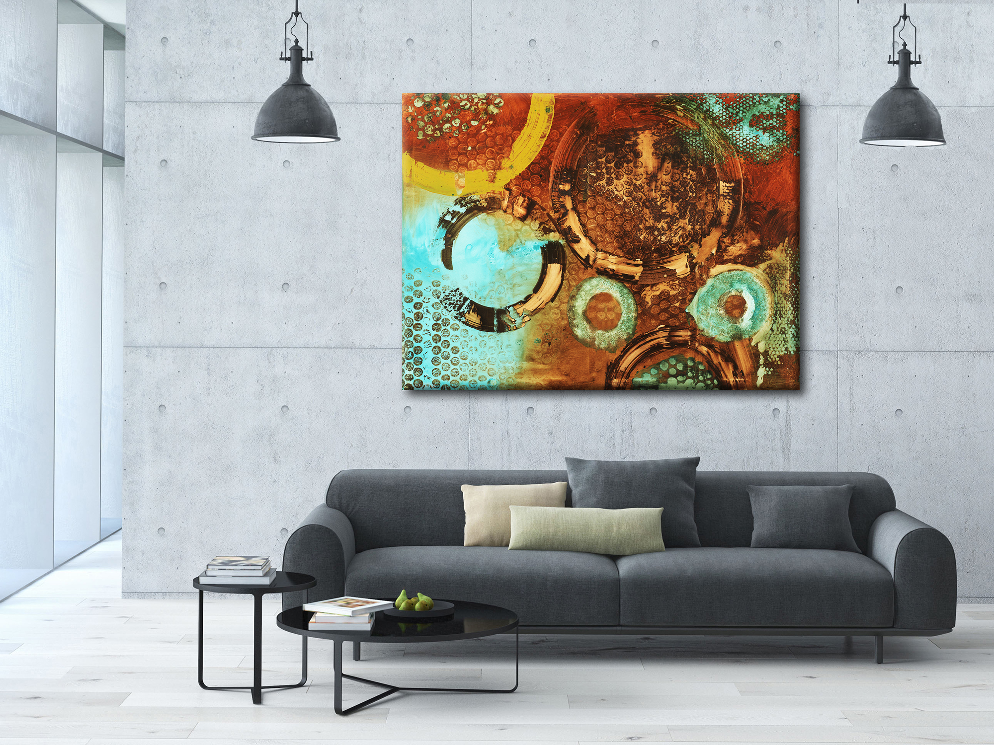 HUGE ABSTRACT CANVAS PRINTS BY MICHEL KECK
