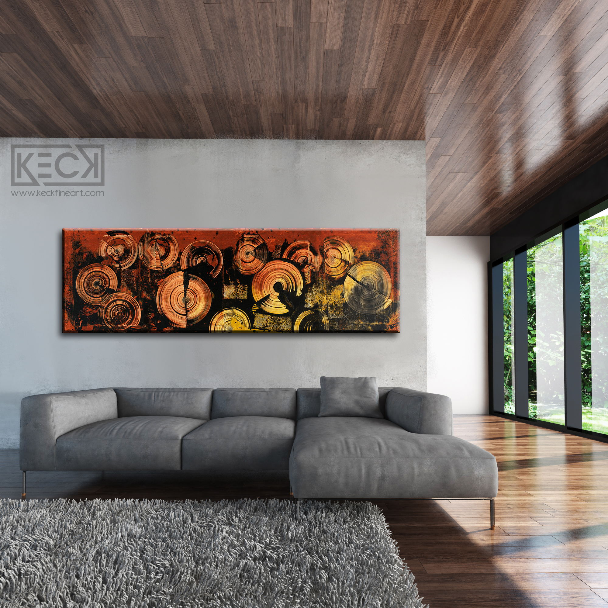 HUGE ABSTRACT CANVAS PRINTS BY MICHEL KECK