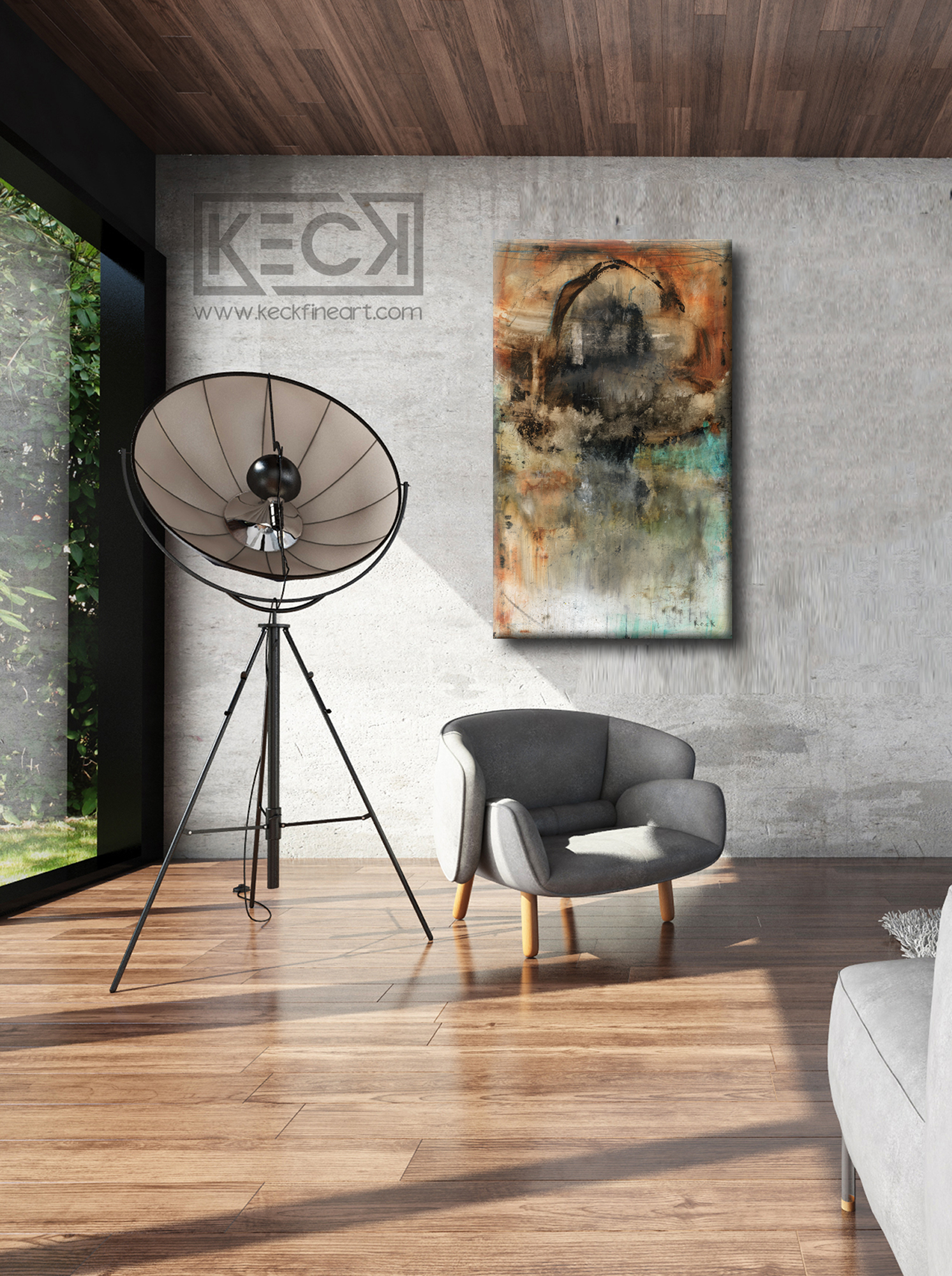 HUGE ABSTRACT CANVAS PRINTS BY MICHEL KECK