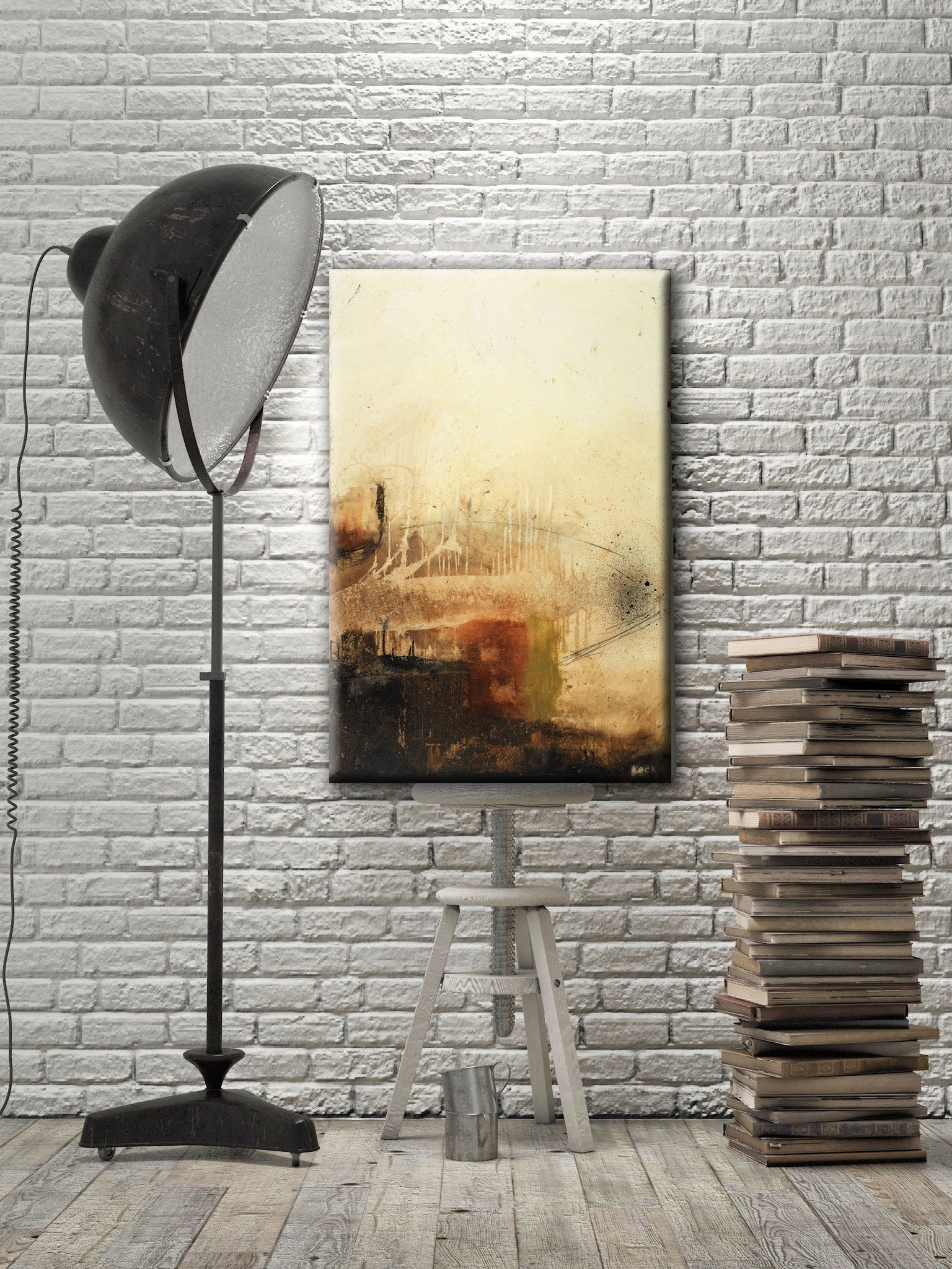 ABSTRACT ART Canvas Print of Unfinished Business