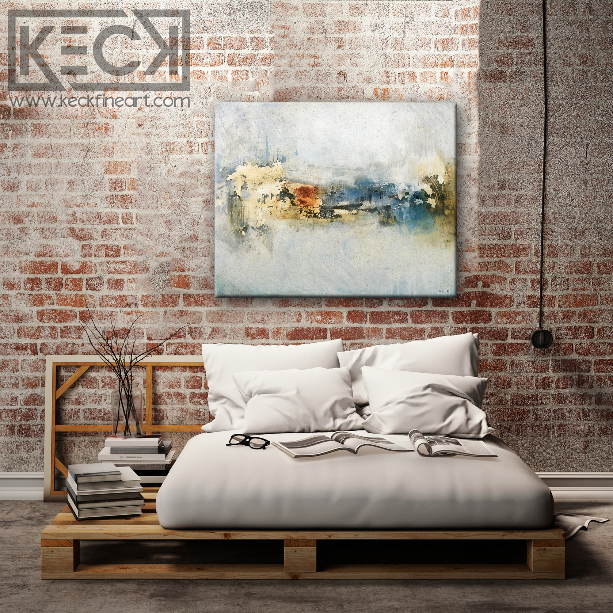 HUGE ORGANIC & RAW ABSTRACT CANVAS PRINTS BY MICHEL KECK