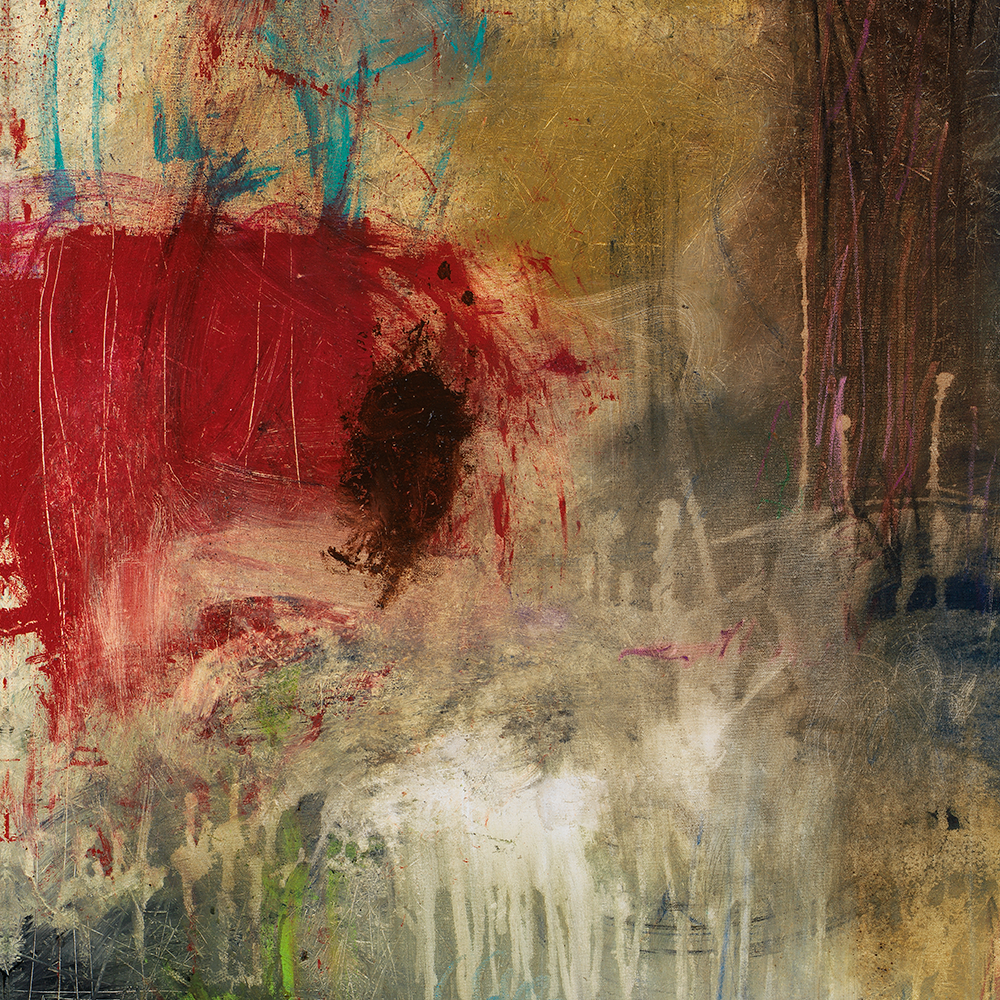 Bold colorful abstract art prints featuring expressive splashes of color