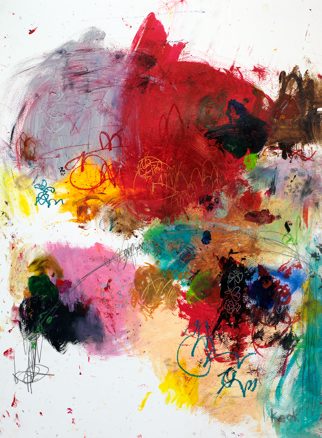 #061215 <br> Hearts and Flowers <br> Canvas Art Print