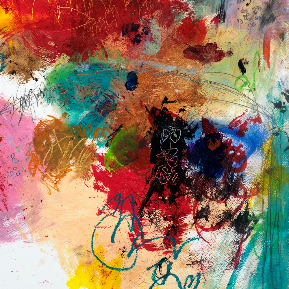 #061215 <br> Hearts and Flowers <br> Canvas Art Print