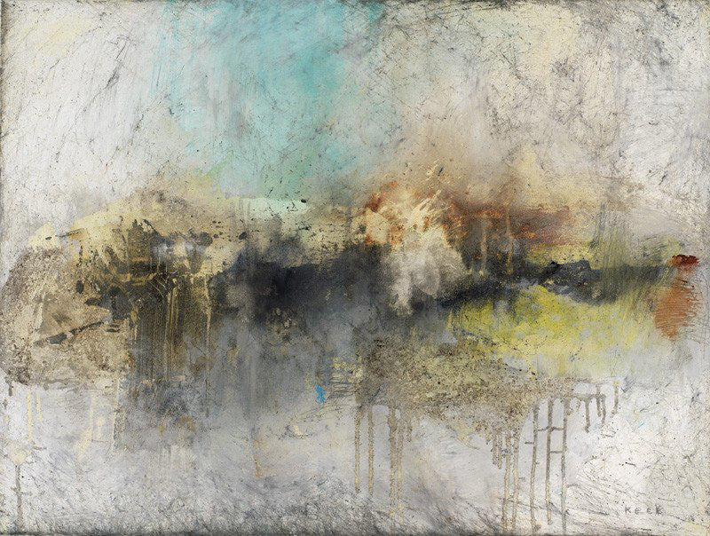 Raw & Organic Abstract Art Prints & Paintings. Nature inspired organically painted in earthy muted tones for upscale interiors.