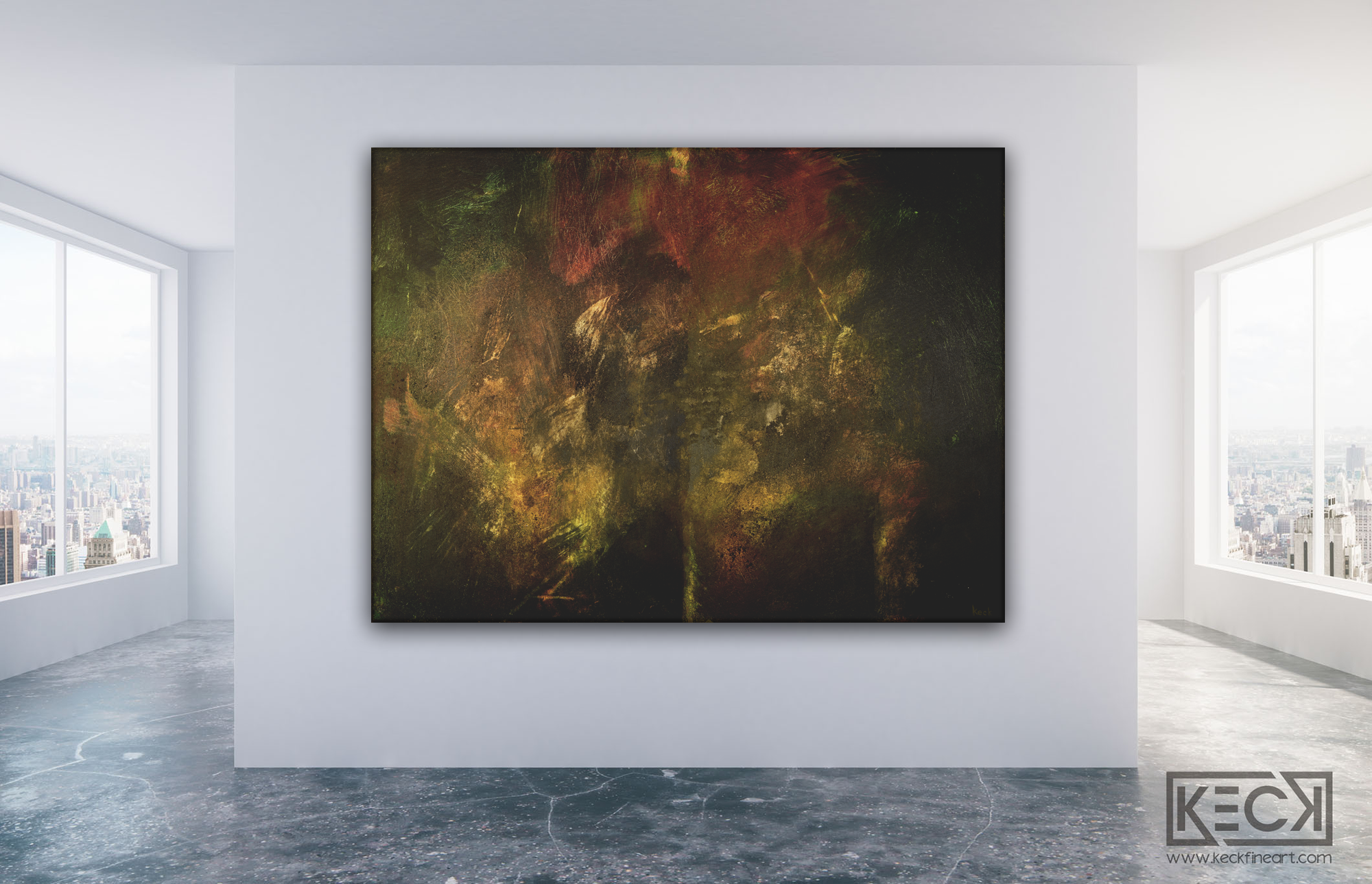 HUGE ABSTRACT CANVAS PRINTS BY MICHEL KECK