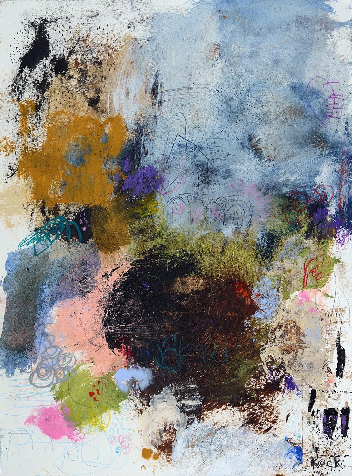 COLORFUL ABSTRACT ART Prints on canvas BY MICHEL KECK