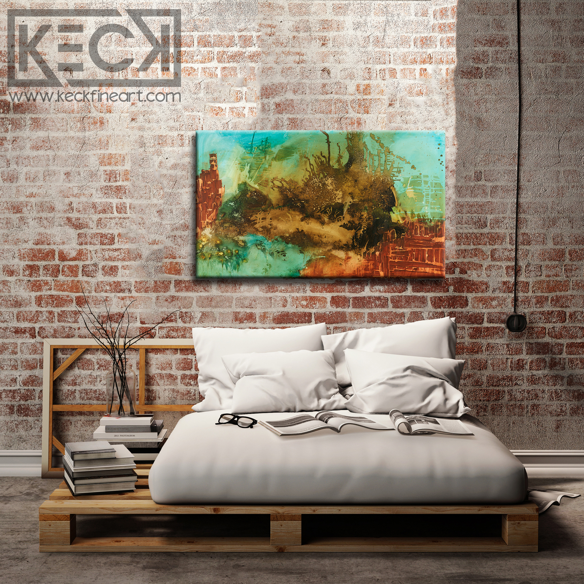 HUGE ABSTRACT CANVAS PRINTS BY MICHEL KECK
