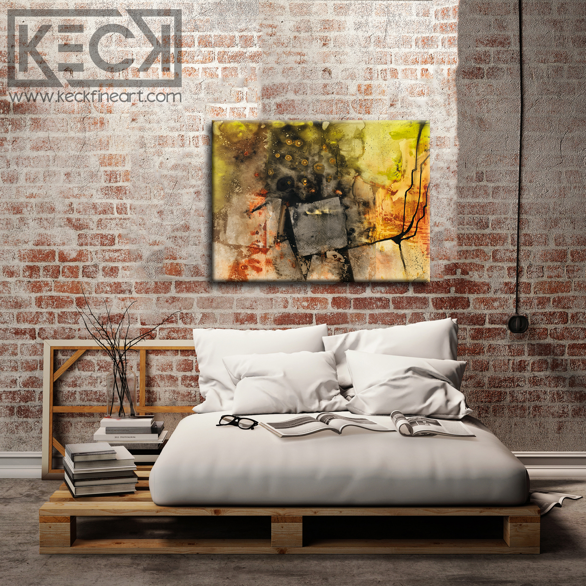 HUGE ABSTRACT CANVAS PRINTS BY MICHEL KECK