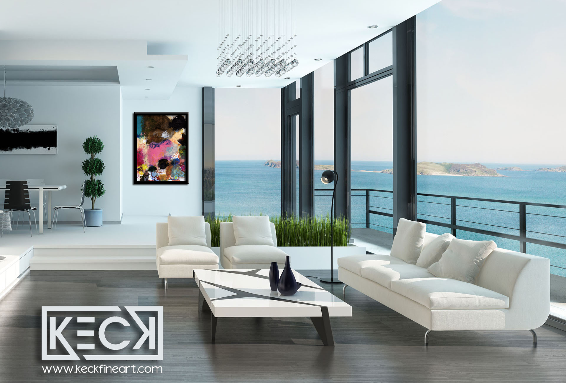 floater framing of canvas abstract art print also available