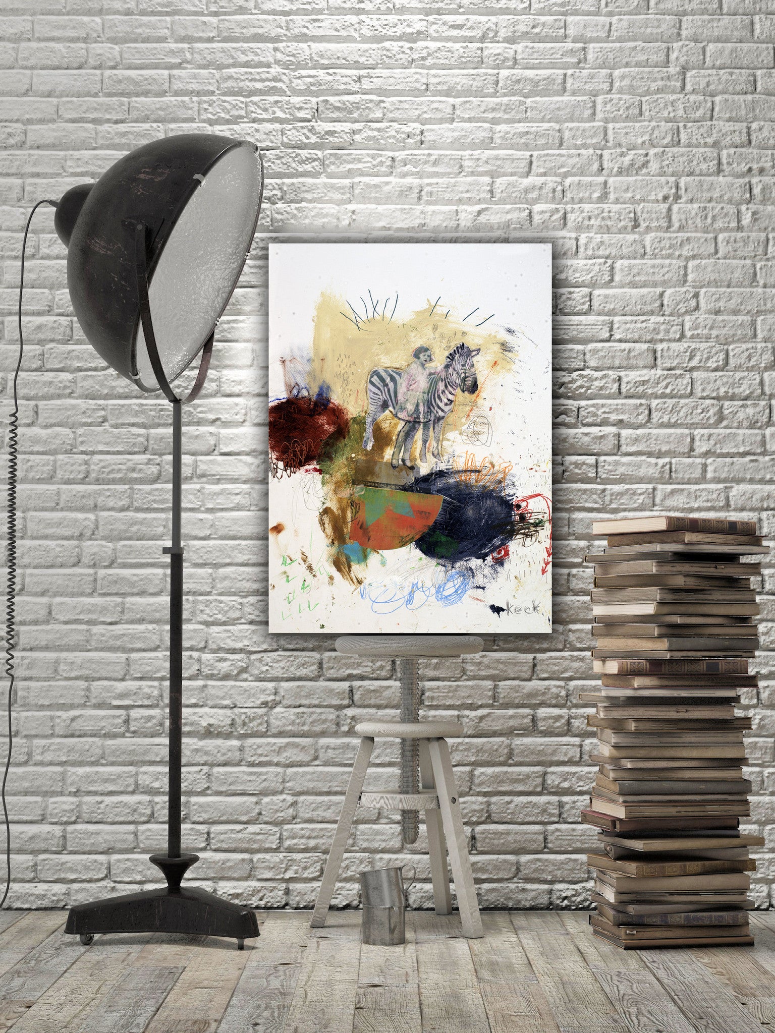 #081215 <br> Title: It May Go Right But it May Go Wrong <br> Mixed Media Art Print