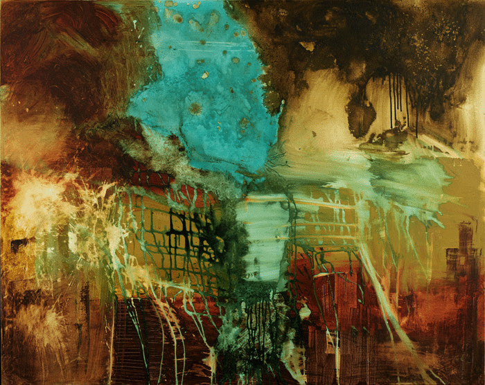 #090616 <br> Abstract Art Canvas Print <br> Title: Give It A Try