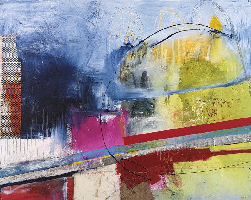 MIXED MEDIA ART Canvas Print of Without a Paddle