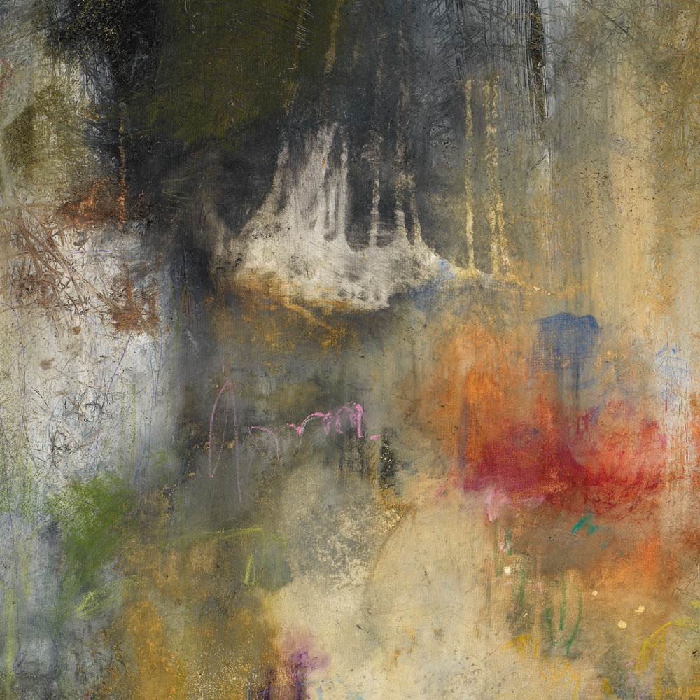 Colorful and raw abstract art prints of abstract artist Michel Keck.  Oversized colorful abstract art prints on canvas.