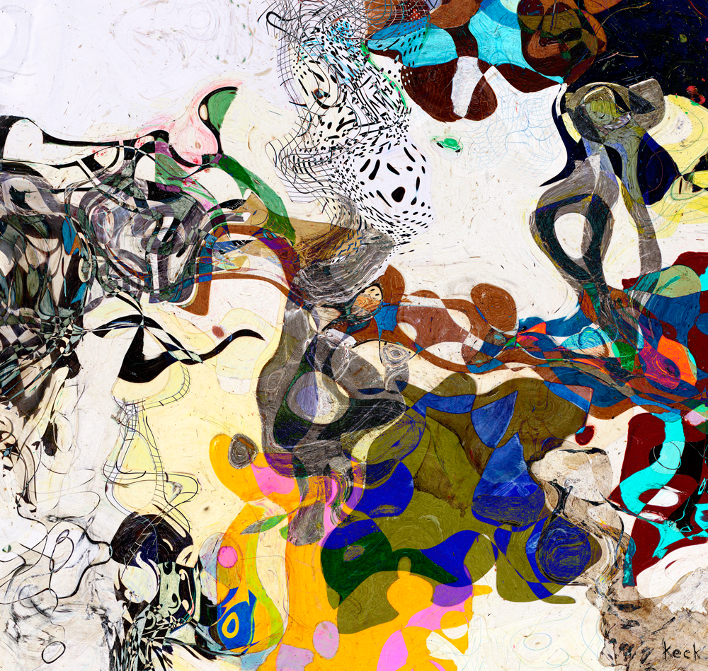 #101701 <br>Down The Rabbit Hole Series<br> Off With Their Heads<br> Abstract Canvas Art Print