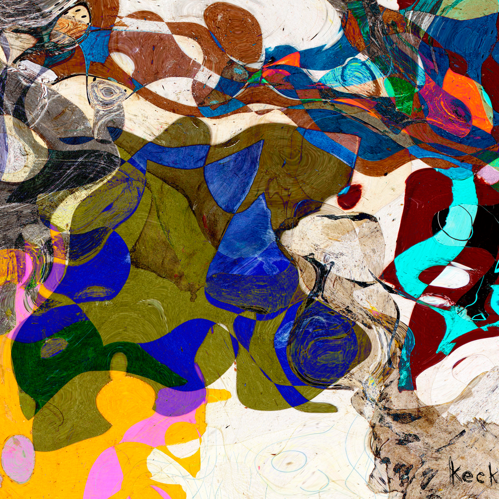 #101701 <br>Down The Rabbit Hole Series<br> Off With Their Heads<br> Abstract Canvas Art Print