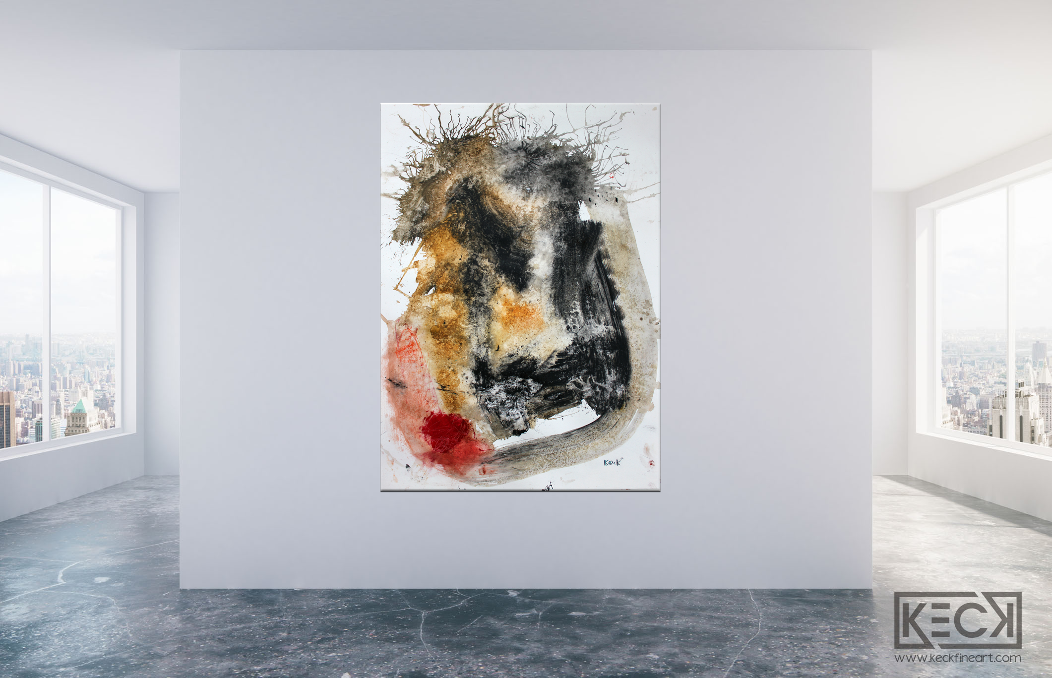 Abstract Canvas Art Print <br>2019 Collection <br>Title:  Try Me <br> Michel Keck