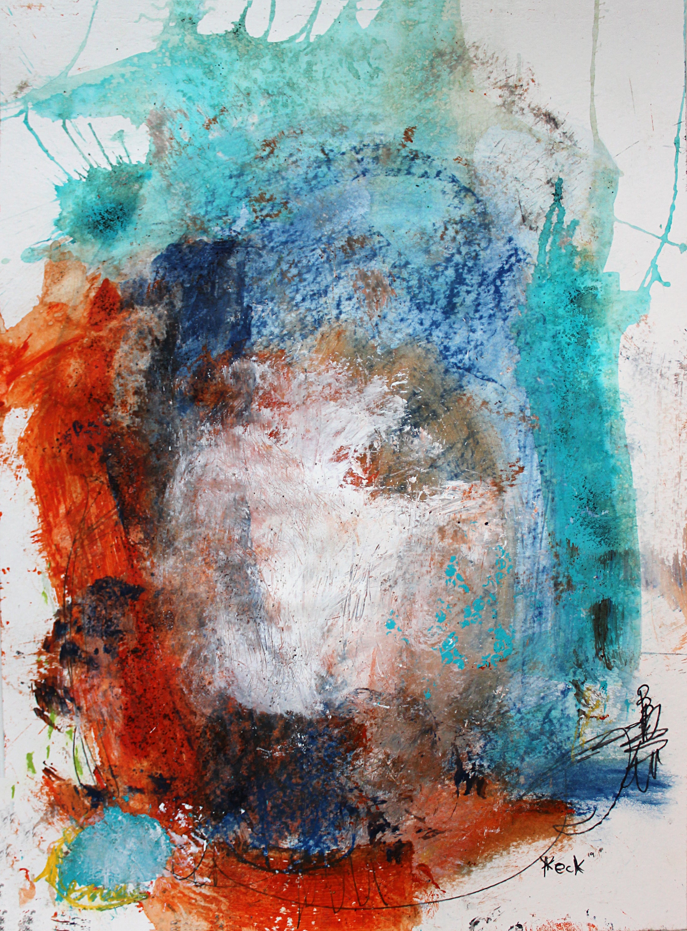 Abstract Canvas Art Print <br>2019 Collection <br>Title: Walk Me Home <br> Michel Keck