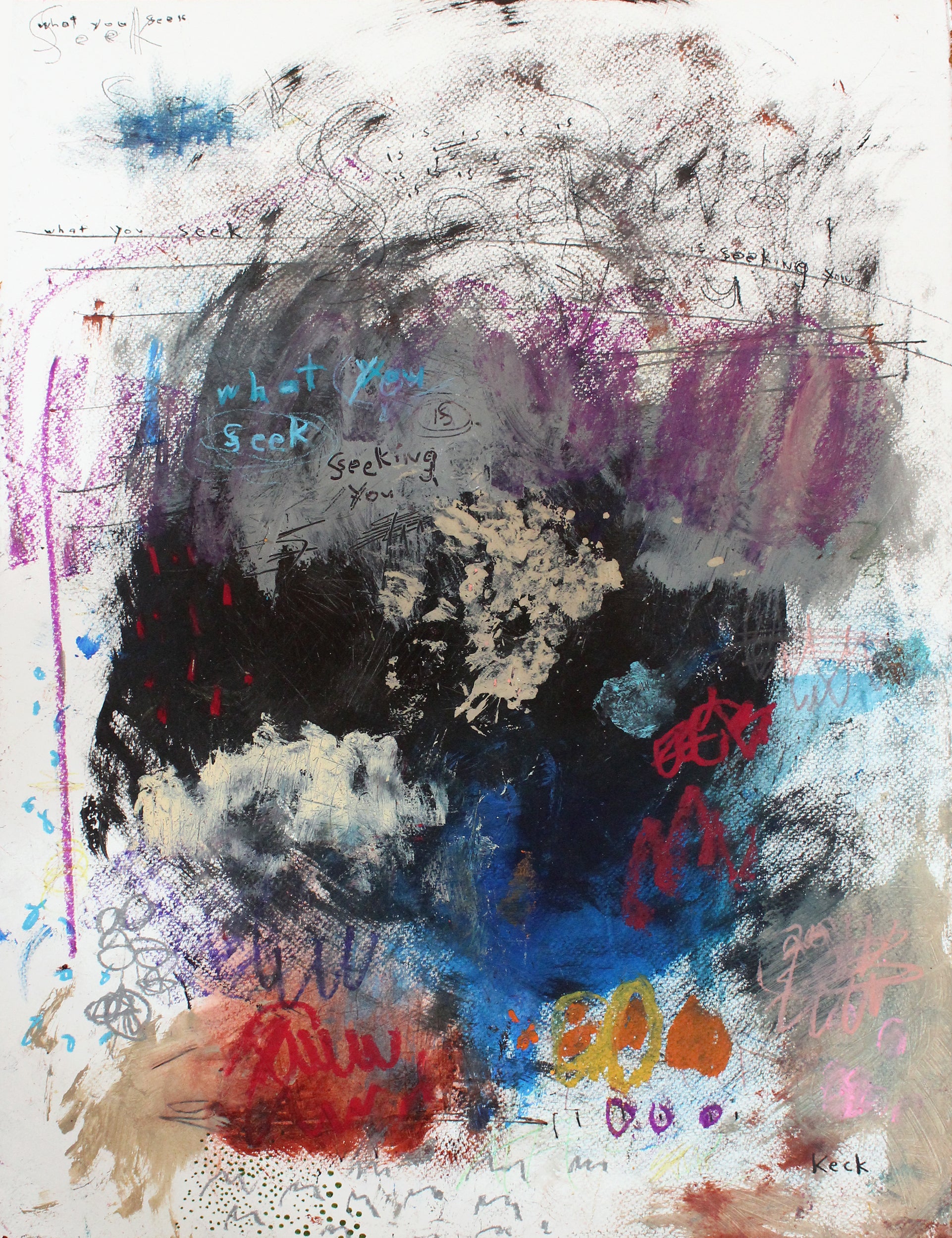 Abstract Canvas Art Print <br>2019 Collection <br>Title:  what you seek <br> Michel Keck