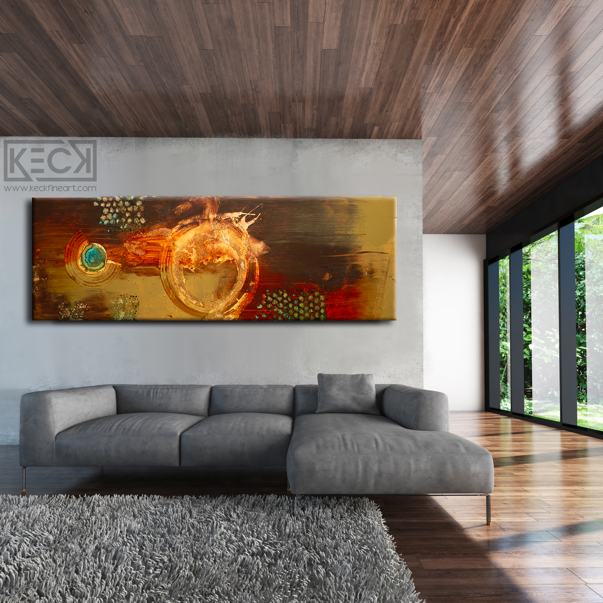 HUGE ABSTRACT CANVAS PRINTS BY MICHEL KECK