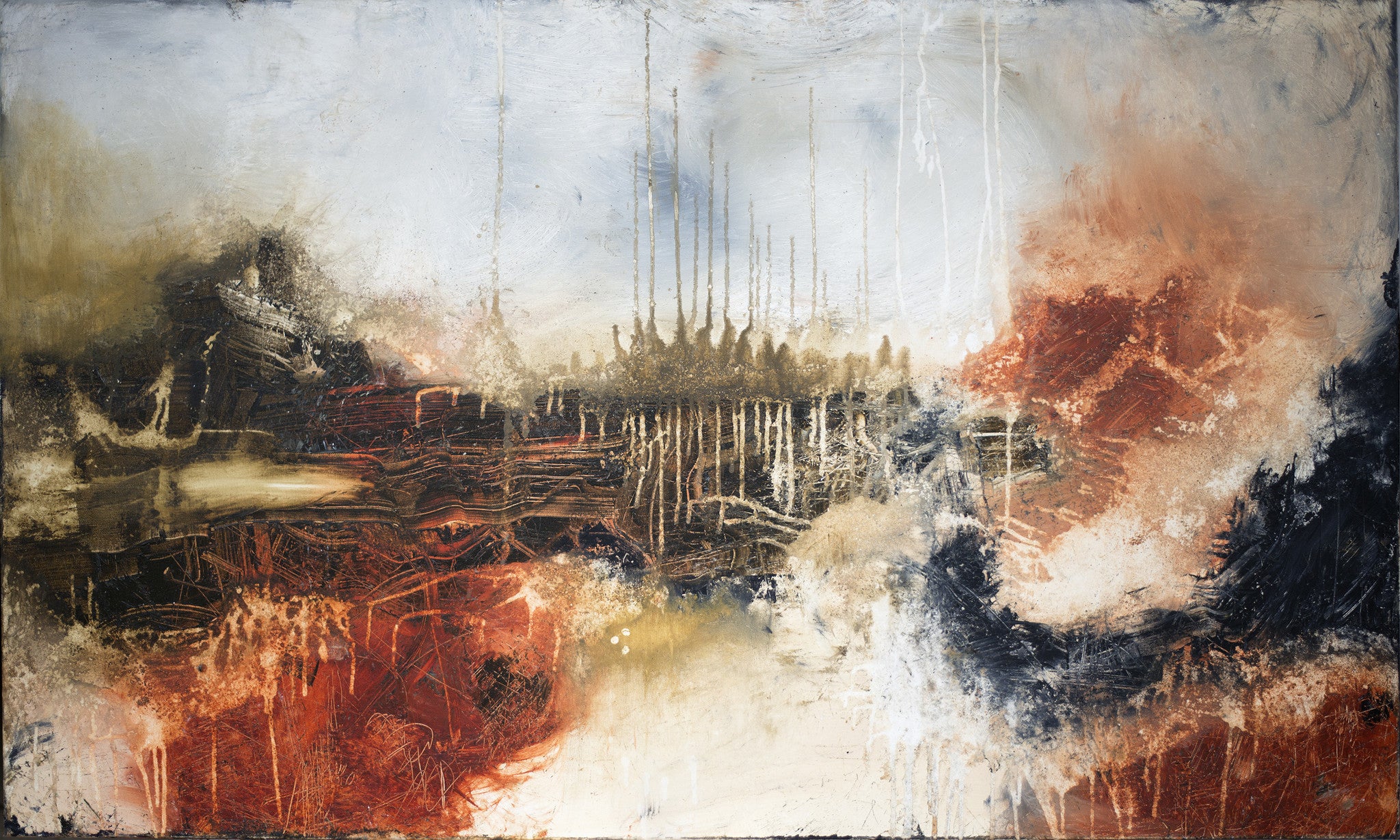 ABSTRACT ART Canvas Print of TRYING TO BE HEARD