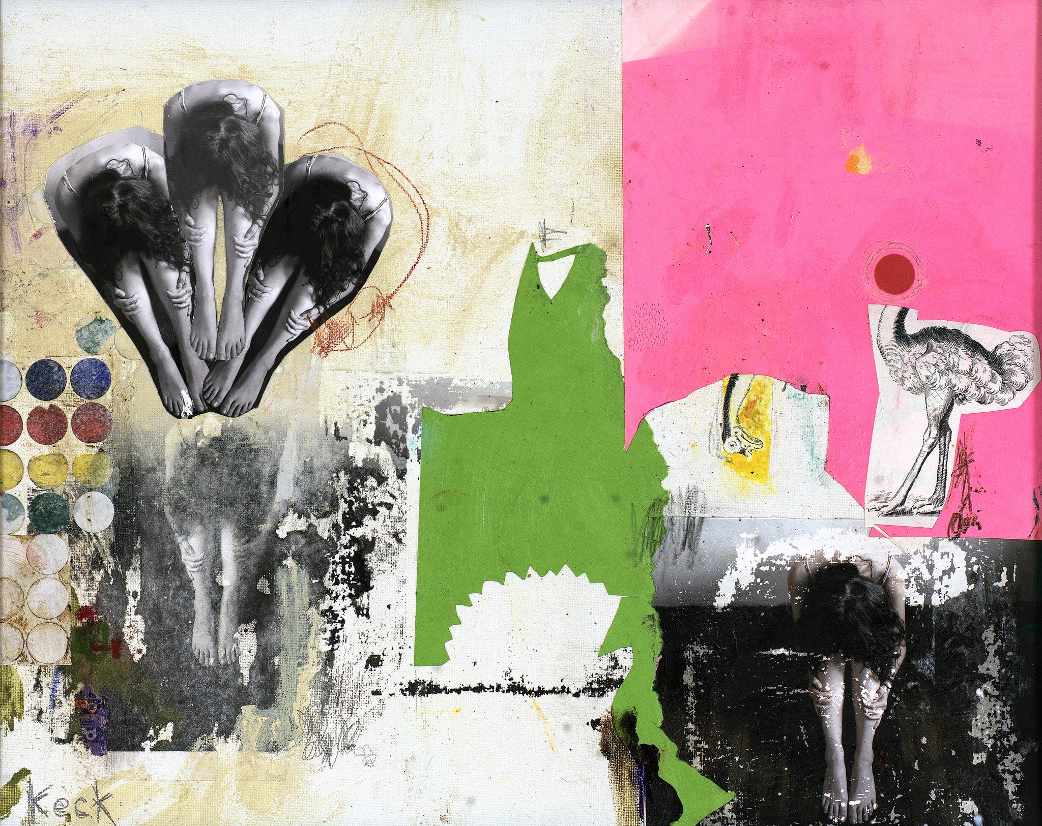 #101203 <br> Title: Bury <br> Mixed Media Art Print
